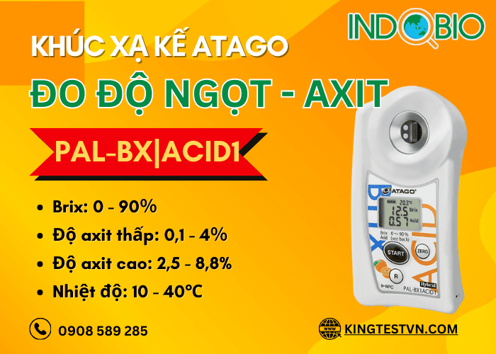 Khúc xạ kế đo độ ngọt và axit Atago PAL-BX|ACID1